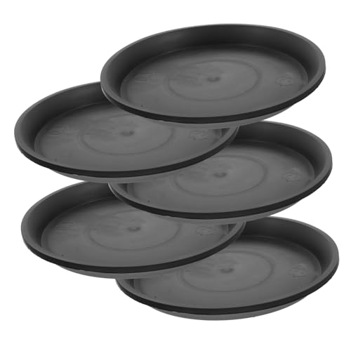 TOBBOMEY 10 Stück Schwarze Runde Pflanzuntersetzer aus Robust und Uv Beständig mit Rutschfester Oberfläche für Blumentöpfe und Pflanztöpfe im Innen und Außenbereich TOBBOMEY 10 Stück Schwarze Runde Pflanzuntersetzer aus Robust und Uv Beständig mit Rutschfester Oberfläche für Blumentöpfe und Pflanztöpfe im Innen und Außenbereich von TOBBOMEY