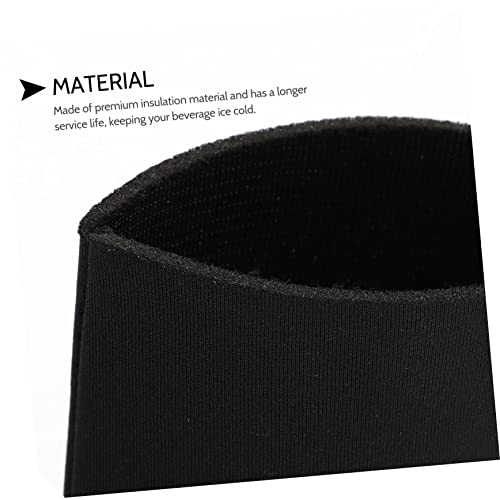 TOBBOMEY 10 Stück Teiliges Getränkedosen isolierhüllen aus Stoßfestem Schaumstoff Praktische Schwarze Kühler sleeves für Unterwegs für Outdoor aktivitäten Wie Picknick Wandern und von TOBBOMEY