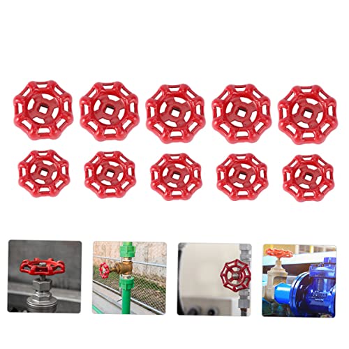 TOBBOMEY 10 Stück Teiliges Gusseisen Ventilgriff Rot Robustes Metall Handrad mit Flachem Boden Langlebig und Präzise Gefertigt Geeignet für Wasserrohr Absperrventile Zuverlässiger TOBBOMEY 10 Stück Teiliges Gusseisen Ventilgriff Rot Robustes Metall Handrad mit Flachem Boden Langlebig und Präzise Gefertigt Geeignet für Wasserrohr Absperrventile Zuverlässiger von TOBBOMEY