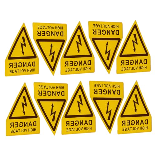 TOBBOMEY 10 Stück Teiliges Hochspannungs warnaufkleber Selbstklebend PVC Sicherheitsetiketten für Elektrische Anlagen Gefahrenschilder für Elektriker und Industrie mit Hoher Sichtbarkeit TOBBOMEY 10 Stück Teiliges Hochspannungs warnaufkleber Selbstklebend PVC Sicherheitsetiketten für Elektrische Anlagen Gefahrenschilder für Elektriker und Industrie mit Hoher Sichtbarkeit von TOBBOMEY