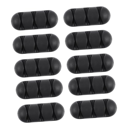 TOBBOMEY 10 Stück Teiliges Kabelmanagement Tpr Kabelhalter Selbstklebend und Elastisch Multifunktionale Schreibtisch kabelclips zur Ordentlichen Kabelaufbewahrung für Büro und Zuhause TOBBOMEY 10 Stück Teiliges Kabelmanagement Tpr Kabelhalter Selbstklebend und Elastisch Multifunktionale Schreibtisch kabelclips zur Ordentlichen Kabelaufbewahrung für Büro und Zuhause von TOBBOMEY