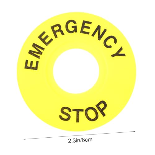 TOBBOMEY 10 Stück Teiliges Not aus ring für Not aus drucktaster Auffällige Warnmarkierung Langlebiger Einfache Montage Geeignet für Sicherheits Alarmanlagen TOBBOMEY 10 Stück Teiliges Not aus ring für Not aus drucktaster Auffällige Warnmarkierung Langlebiger Einfache Montage Geeignet für Sicherheits Alarmanlagen von TOBBOMEY