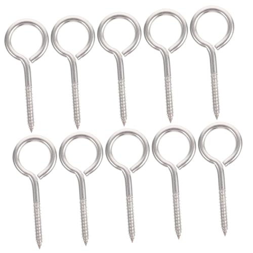 TOBBOMEY 10 Stück Teiliges Ringschrauben aus Edelstahl Selbstschneidende Ösenschrauben mit Gewinde Rostfrei Hohe Härte Vielseitig für Wand Decke Innen und Außen Geeignet TOBBOMEY 10 Stück Teiliges Ringschrauben aus Edelstahl Selbstschneidende Ösenschrauben mit Gewinde Rostfrei Hohe Härte Vielseitig für Wand Decke Innen und Außen Geeignet von TOBBOMEY