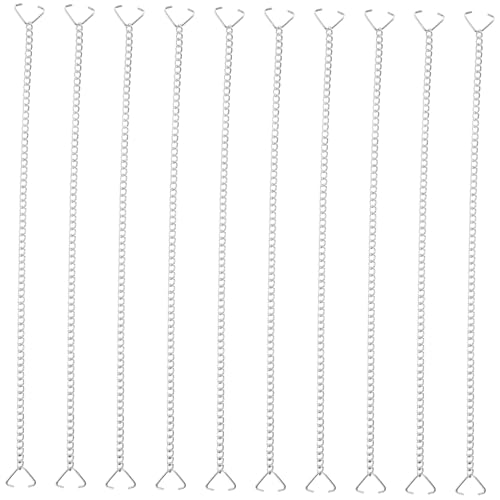 TOBBOMEY 10 Stück Teiliges Robuste Eisen Aufhängeketten mit Starken Verbindungsschnallen Sicherer Halt für Pflanzen Schilder Lampen Vielseitig für Innen und Außenbereiche TOBBOMEY 10 Stück Teiliges Robuste Eisen Aufhängeketten mit Starken Verbindungsschnallen Sicherer Halt für Pflanzen Schilder Lampen Vielseitig für Innen und Außenbereiche von TOBBOMEY