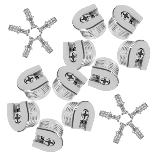 TOBBOMEY 10 Stück Teiliges Verstärkte Cam Locks Möbelverbinder aus Zinklegierung Belastbare Schrankverbinder für Küchen und Kleiderschränke Langlebige Möbelbeschläge für Stabile Regalböden von TOBBOMEY