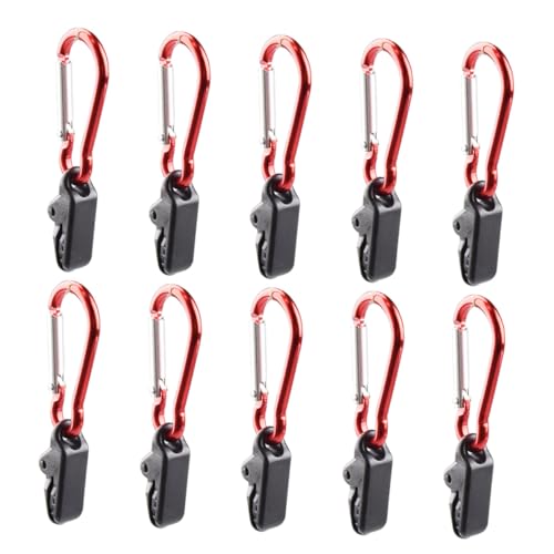 TOBBOMEY 10 Stück Teiliges Zelt Befestigungsklammern aus Robustem Material Winddichte Outdoor Camping Planenclips Förmigen Greifern für Feste Fixierung von Zelten und Sonnensegeln von TOBBOMEY