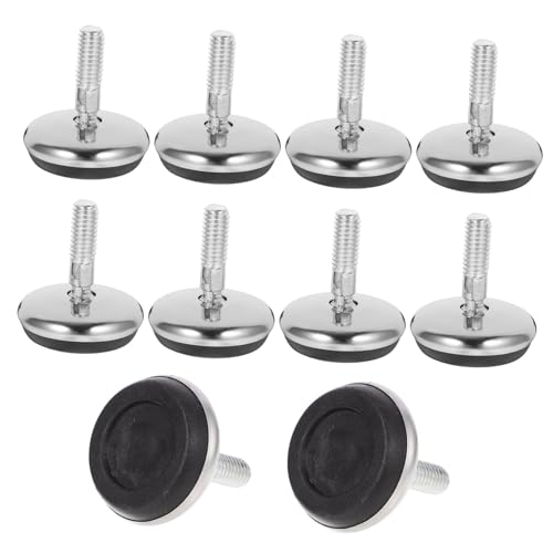 TOBBOMEY 10 Teiliges Verstellbare Metall Möbel Stellfüße Schraubbar Stabile Möbelbeine für Tisch Stuhl Schrank Gartenmöbel mit Einfache Montage und Langlebiger Konstruktion TOBBOMEY 10 Teiliges Verstellbare Metall Möbel Stellfüße Schraubbar Stabile Möbelbeine für Tisch Stuhl Schrank Gartenmöbel mit Einfache Montage und Langlebiger Konstruktion von TOBBOMEY