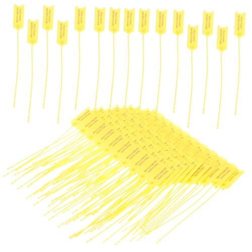 TOBBOMEY 100 Stück Selbstsichernde Kabelbinder mit Sicherheitsverschluss Gelb Wetterfest und Flexibel für Versandetiketten und Sichere Befestigung von Kabeln und Gegenständen TOBBOMEY 100 Stück Selbstsichernde Kabelbinder mit Sicherheitsverschluss Gelb Wetterfest und Flexibel für Versandetiketten und Sichere Befestigung von Kabeln und Gegenständen von TOBBOMEY