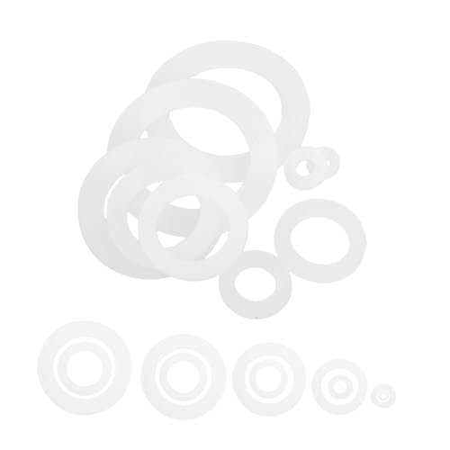 TOBBOMEY 100 Stück Teiliges Dichtungsring set Weiß Flachdichtungen Anti leckage Gummischeiben Verschiedene Für Sanitär Rohrverbindungen Geräuschreduzierung Und Vibrationsschutz Zuhause Und TOBBOMEY 100 Stück Teiliges Dichtungsring set Weiß Flachdichtungen Anti leckage Gummischeiben Verschiedene Für Sanitär Rohrverbindungen Geräuschreduzierung Und Vibrationsschutz Zuhause Und von TOBBOMEY