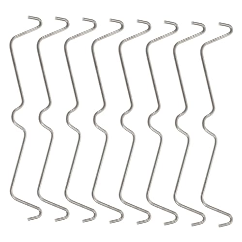 TOBBOMEY 100 Stück Teiliges Edelstahl Pegboard Lock Rostfreie Hakenbefestigung Clips für Lochwand Sicherungsclip für Werkzeugwand Robustes Zubehör für Garage und Werkstatt von TOBBOMEY
