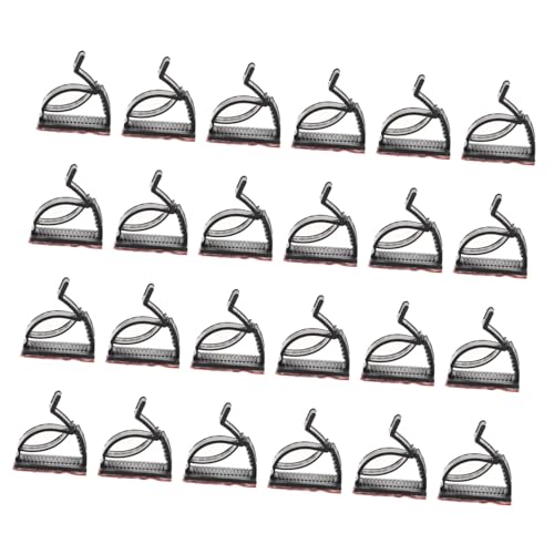 TOBBOMEY 100 Stück Teiliges Selbstklebendes Kabelclips Verstellbar für Kabelmanagement Robuste Drahtklammern für Schreibtisch Vielseitiger Kabelhalter mit Stark Haftendem Klebesockel von TOBBOMEY