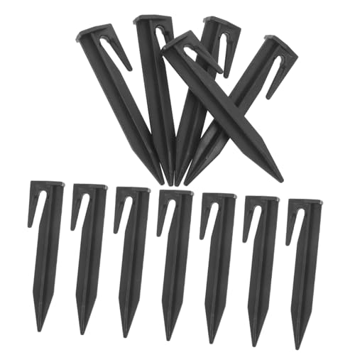 TOBBOMEY 100 Stück Zeltheringe Leicht Stabil für Outdoor Camping Gartendeko Zeltbefestigung Windfeste Erdanker für Zelte Pavillons Strandwiesen Gras von TOBBOMEY