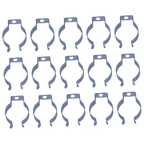 TOBBOMEY 100Stücke LED Röhrenhalter Manganstahl Stabiler Lampenhalter für Leuchtstoffröhren für Innen und Außenbereich Vielseitig Einsetzbar und Langlebig von TOBBOMEY