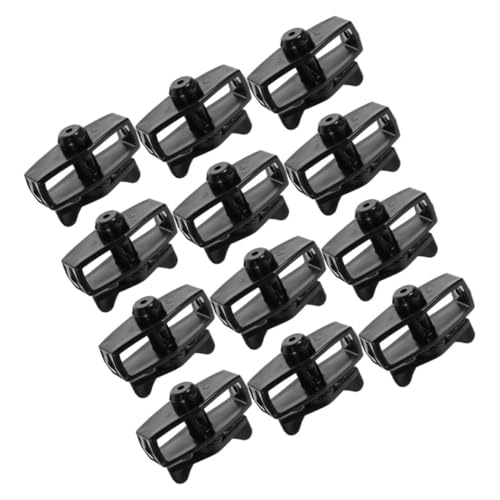 TOBBOMEY 12 Stück Teiliges Drahtseil Spanner Leichter Gartendraht Spanner mit Metallkern Installieren Rostfrei Geeignet für Zaun und Elektronetzspannung Schwarz von TOBBOMEY