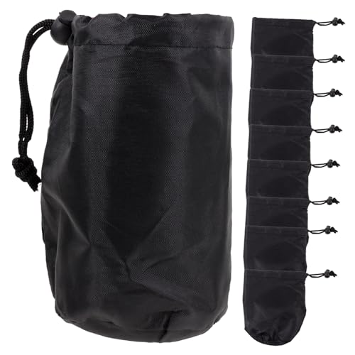 TOBBOMEY 12 Stück Teiliges Hydroponic Jar Cover mit Zugband Lichtdichte Schwarze Hüllen für Einmachgläser zum Keimen und Passend für Mason Jars und Ähnliche Gläser von TOBBOMEY