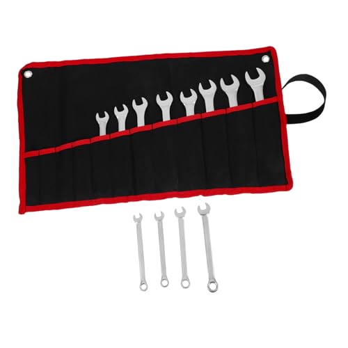 TOBBOMEY 12 Stück Teiliges Stahl Ratschenringschlüssel mit Oxford Tasche Langlebige Mehrzweck Maulschlüssel für Auto und Motorradreparatur Tragbar und Robust für Heimwerker TOBBOMEY 12 Stück Teiliges Stahl Ratschenringschlüssel mit Oxford Tasche Langlebige Mehrzweck Maulschlüssel für Auto und Motorradreparatur Tragbar und Robust für Heimwerker von TOBBOMEY