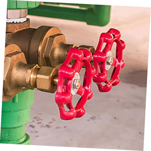 TOBBOMEY 14 Stück Teiliges Ventilhandrad Edelstahl und Gusseisen Runder Griff Robust und Verstellbar Ersatzgriff für Gartenwasserhähne und Hofarmaturen Einfache Installation und Sichere von TOBBOMEY