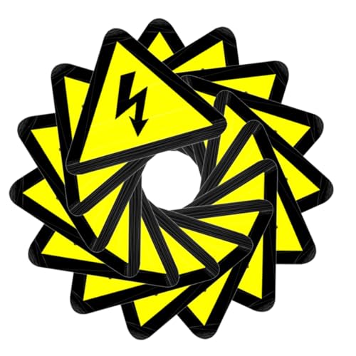 TOBBOMEY 15 Stück Teiliges Warnaufkleber Elektrisch Schockgefährdet Selbstklebende Sicherheitsetiketten Gelbe Dreieck warnhinweise für Geräte Langanhaltend Einfach zu Verwenden Schutz vor TOBBOMEY 15 Stück Teiliges Warnaufkleber Elektrisch Schockgefährdet Selbstklebende Sicherheitsetiketten Gelbe Dreieck warnhinweise für Geräte Langanhaltend Einfach zu Verwenden Schutz vor von TOBBOMEY