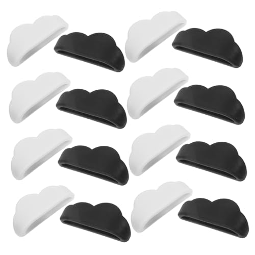 TOBBOMEY 16 Stück Teiliges Cloud Kabelclips Selbstklebend Kabelführung für Schreibtisch Wand Büro Multifunktionale Drahtclips zur Kabelorganisation und Sonnenbrillenhalterung Installieren von TOBBOMEY