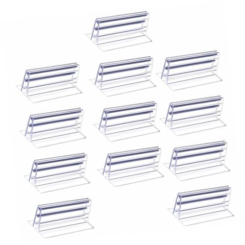 TOBBOMEY 16 Stück Teiliges Selbstklebender Etikettenhalter für Ablagen und Theken Vielseitig Einsetzbar zur Produktkategorisierung und Menüanzeige Stabile Haftung Glatten Oberflächen TOBBOMEY 16 Stück Teiliges Selbstklebender Etikettenhalter für Ablagen und Theken Vielseitig Einsetzbar zur Produktkategorisierung und Menüanzeige Stabile Haftung Glatten Oberflächen von TOBBOMEY