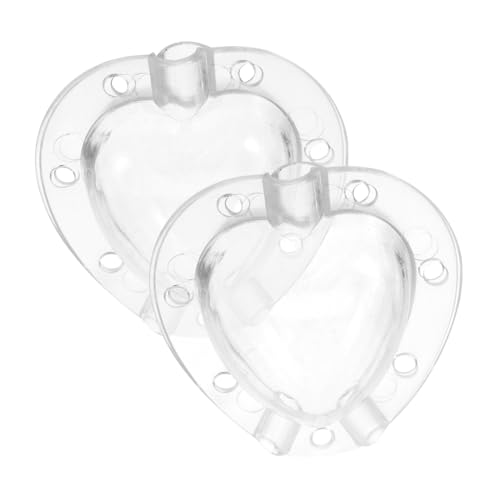 TOBBOMEY 2 Sätze Tomatenform Herzform aus Transparentem Flexiblem Kunststoff Langlebig Hitzebeständig für Obst Gemüsegarten Praktische Fruchtform schablonen zum Anbau und Formen von von TOBBOMEY