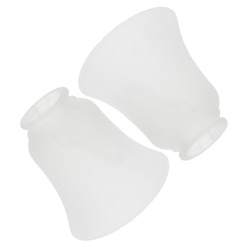TOBBOMEY 2 Stck Glas Lampenschirm Schneeflocken Design Modernes Lampenschirmglas Schützende Leuchtenabdeckung für Decken Wandleuchten Sanftes Warmes Licht Langlebiges Glasmaterial von TOBBOMEY