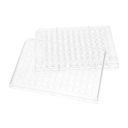 TOBBOMEY 2 Stck Laborgewebekulturplatte mit Deckel Transparente Zellkulturplatte für Zellwachstum Praktische Mehrlochplatte für Präzise Laborexperimente TOBBOMEY 2 Stck Laborgewebekulturplatte mit Deckel Transparente Zellkulturplatte für Zellwachstum Praktische Mehrlochplatte für Präzise Laborexperimente von TOBBOMEY