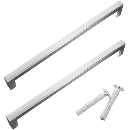 TOBBOMEY 2 Stück Aluminiumlegierung Türgriffe Schrankgriffe Schubladengriffe Langlebig Rostfrei Minimalistisches Design Einfache Montage für Schranktüren Kleiderschränke und Möbel von TOBBOMEY