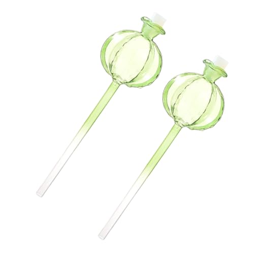 TOBBOMEY 2 Stück Automatische Bewässerungskugeln aus Glas für Zimmerpflanzen Langsame Wasserabgabe Selbstbewässerungsgerät für Topfpflanzen Innen und Außen Praktisches Gießhilfsmittel von TOBBOMEY