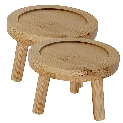 TOBBOMEY 2stücke Runder Untersetzer Für Pflanzen Pflanztopf Unterlage Dekorativer Blumentopf Tray Für Innen Und Außenbereich Für Sukkulenten Und Blumen von TOBBOMEY