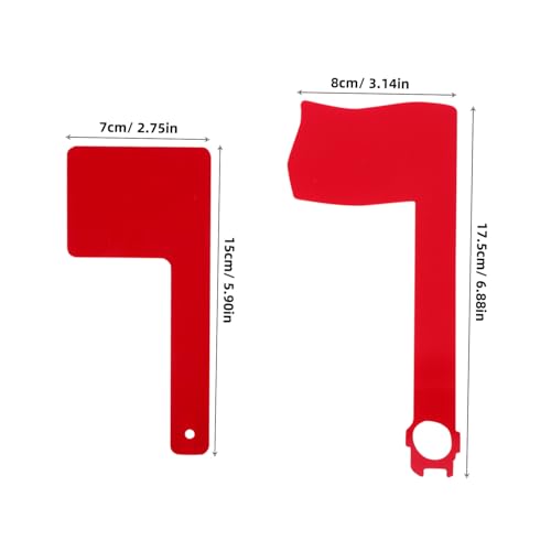 TOBBOMEY 2 Stück Briefkastenflaggen aus Wetterfestem Acryl Rote Drehbare Mailbox Flaggen zur Einfachen Installation Passend für Außen Briefkästen Uv Beständig und Langlebig von TOBBOMEY