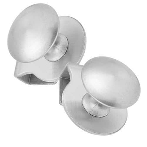 TOBBOMEY 2 Stück Edelstahl Glas Türgriff Glas Klemmgriff für Küchen und Badezimmerschränke Robust Einfache Montage Vielseitig Verwendbar für Glasvitrinen und Schranktüren von TOBBOMEY