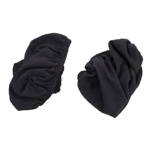 TOBBOMEY 2 Stück Elastische Stuhlbezüge Dunkelgrau Stuhlprotektoren aus Dehnbarem Strickstoff rutschfeste Schonbezüge für Esszimmer Büro Wohnzimmerstühle Langlebiger Schutz und von TOBBOMEY