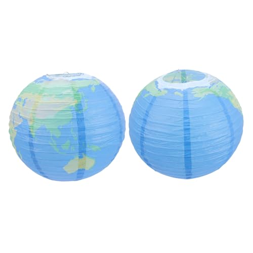 TOBBOMEY 2 Stück Faltbare Papierlaternen in Kreative und Stabile Hängelampen für Kindergeburtstag Partydekoration Innen und Außen Wiederverwendbar Atmosphärisch für Garten Fenster Decke von TOBBOMEY