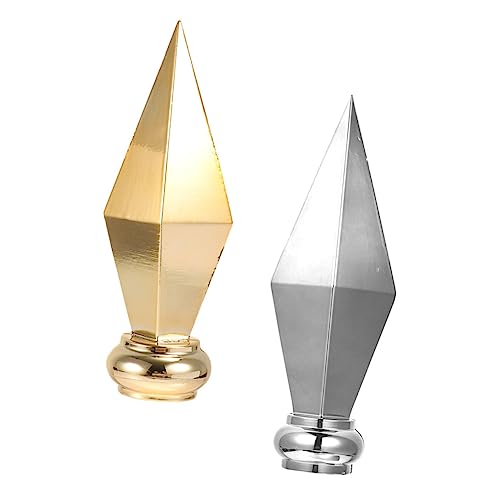 TOBBOMEY 2 Stück Flaggenmastaufsatz Aluminiumlegierung Langlebig Elegant Meeting Fahnenmast Zubehör Gold Silber Dekorativ Installieren TOBBOMEY 2 Stück Flaggenmastaufsatz Aluminiumlegierung Langlebig Elegant Meeting Fahnenmast Zubehör Gold Silber Dekorativ Installieren von TOBBOMEY