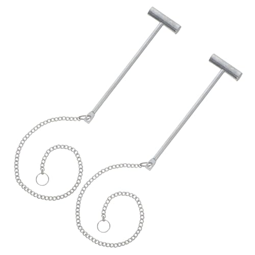 TOBBOMEY 2 Stück Gebäudealarm Knopfhammer Feuerwehr Abbruchwerkzeug Nothammer Für Badezimmer Schlafzimmer Feuerwehrwerkzeuge Alarmschalter Kaminunterbrecher Silber von TOBBOMEY