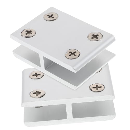 TOBBOMEY 2 Stück Glas Regalhalter Winkel Glasklammer für Glasstärke Möbelbefestigung Balustraden Geländerhalterung für Pool Treppen und Vitrinen TOBBOMEY 2 Stück Glas Regalhalter Winkel Glasklammer für Glasstärke Möbelbefestigung Balustraden Geländerhalterung für Pool Treppen und Vitrinen von TOBBOMEY
