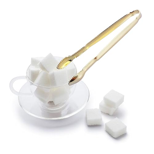 TOBBOMEY 2 Stück Goldene Mini Servierzangen aus Edelstahl Hitzebeständig Geruchsneutral für Zuckerwürfel Eiswürfel Buffet und Teeparty Vielseitig für Küche Bar und Zuhause TOBBOMEY 2 Stück Goldene Mini Servierzangen aus Edelstahl Hitzebeständig Geruchsneutral für Zuckerwürfel Eiswürfel Buffet und Teeparty Vielseitig für Küche Bar und Zuhause von TOBBOMEY