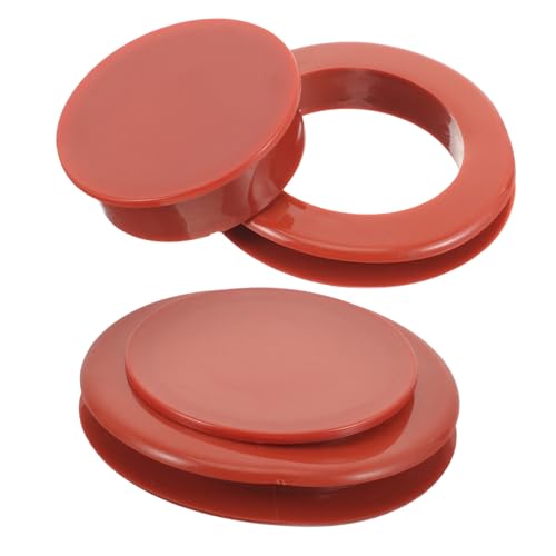 TOBBOMEY 2 Stück Gummi Sonnenschirm lochring mit Kappe Fixierung für Gartentisch sonnenschirme Windstabil Kratzschutz Praktische Outdoor Zubehör für Balkon und Terrasse von TOBBOMEY
