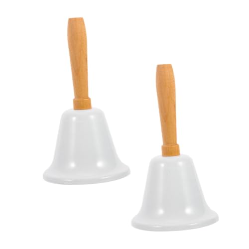 TOBBOMEY 2 Stück Handglocken aus Metall Extra Laut Retro Design Praktische Service und Schulungsglocke für Restaurant Bar Unterricht und Weihnachtsdeko Innen TOBBOMEY 2 Stück Handglocken aus Metall Extra Laut Retro Design Praktische Service und Schulungsglocke für Restaurant Bar Unterricht und Weihnachtsdeko Innen von TOBBOMEY