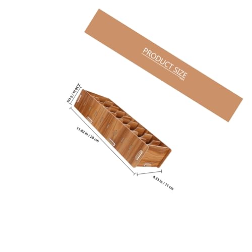 TOBBOMEY 2 Stück Holz aufbewahrungsbox Rechteckiger Desktop Organizer aus Hellem Kirschholz Kleine Kommode für Büro Wohnzimmer Praktischer Schreibtisch Container für Handy Schlüssel und von TOBBOMEY