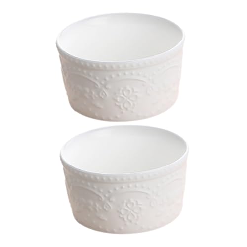 TOBBOMEY 2 Stück Keramik Backschüssel Kleine Dessertschale mit Glatter Oberfläche Vielseitig Nutzbar für Pudding Kuchen Salat Geeignet Einfache Reinigung für Zuhause Restaurant TOBBOMEY 2 Stück Keramik Backschüssel Kleine Dessertschale mit Glatter Oberfläche Vielseitig Nutzbar für Pudding Kuchen Salat Geeignet Einfache Reinigung für Zuhause Restaurant von TOBBOMEY