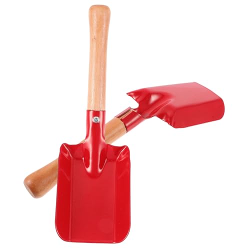 TOBBOMEY 2 Stück Kleine Gartenschaufel aus Robustem Eisen Vielseitiges Pflanzwerkzeug zum Umpflanzen Lockern und Jäten für Garten Balkon und Gemüsebeete Langlebig und Handlich Teiliges von TOBBOMEY