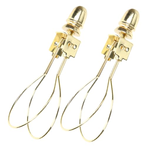 TOBBOMEY 2 Stück Lampenschirm adapter Clips aus Langlebiger Legierung Stabile Halter für Kleine Lampenschirme Einfach zu Montieren Geeignet für Zuhause Restaurant Schlafzimmer von TOBBOMEY