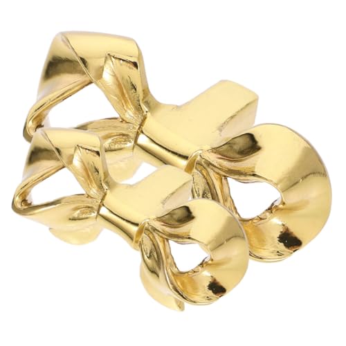 TOBBOMEY 2 Stück Messing Schrankgriff Bowknot Design Vintage Kommode Möbelgriff Kleiderschrankknauf Schubladengriff Küchenschrankknopf Langlebig und Einfach zu Montieren von TOBBOMEY