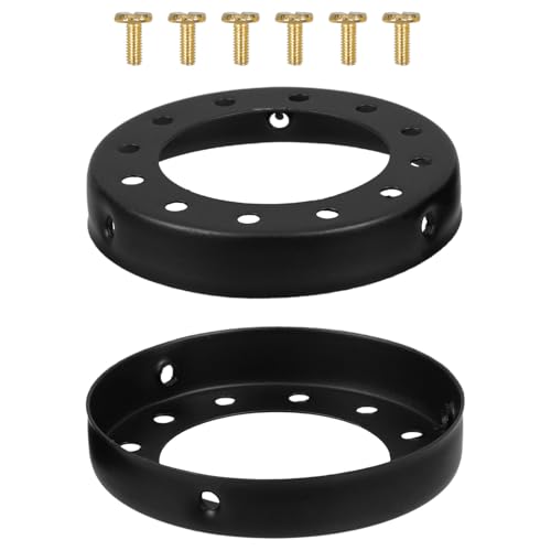 TOBBOMEY 2 Stück Metall Lampenschirm Adapter Ring Vintage Lampenschirm Halterung mit Belüftungsloch für Deckenleuchte Wohnzimmer Schlafzimmer DIY Beleuchtung Zubehör TOBBOMEY 2 Stück Metall Lampenschirm Adapter Ring Vintage Lampenschirm Halterung mit Belüftungsloch für Deckenleuchte Wohnzimmer Schlafzimmer DIY Beleuchtung Zubehör von TOBBOMEY