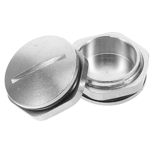 TOBBOMEY 2 Stück Metallische Dichtstopfen Rund Loch Abdichtung Verschluss Stecker Korrosionsbeständig Für Innen Außen TOBBOMEY 2 Stück Metallische Dichtstopfen Rund Loch Abdichtung Verschluss Stecker Korrosionsbeständig Für Innen Außen von TOBBOMEY