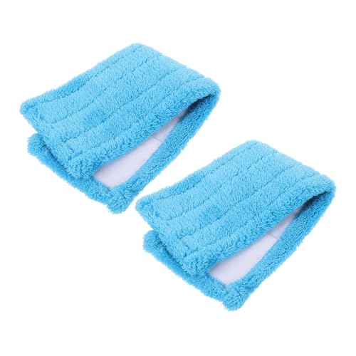 TOBBOMEY 2 Stück Mikrofaser Ersatzmop Kopf Blau Waschbare Wischmoppbezüge aus Coralfaser für Haushaltsreinigung Passend für Hartböden Wie Fliesen Glas Langlebige und Effektive Mop pads TOBBOMEY 2 Stück Mikrofaser Ersatzmop Kopf Blau Waschbare Wischmoppbezüge aus Coralfaser für Haushaltsreinigung Passend für Hartböden Wie Fliesen Glas Langlebige und Effektive Mop pads von TOBBOMEY