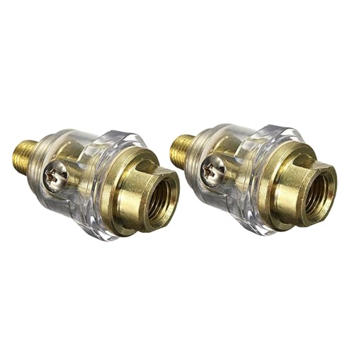 TOBBOMEY 2 Stück Mini Pneumatischer Öler Inline Schmiergerät mit Wasserabscheider Automatische Ölzufuhr für Druckluftwerkzeuge und Kompressoren Zubehör TOBBOMEY 2 Stück Mini Pneumatischer Öler Inline Schmiergerät mit Wasserabscheider Automatische Ölzufuhr für Druckluftwerkzeuge und Kompressoren Zubehör von TOBBOMEY