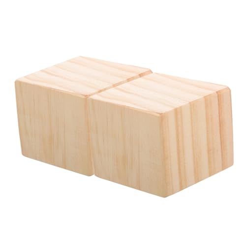 TOBBOMEY 2 Stück Möbelerhöhungen aus Massivem Holz rutschfest Stabile Sofabeine Erhöhungen für Bett Sofa Schrank Schreibtisch Robuste Möbelbeine für bessere Stabilität von TOBBOMEY